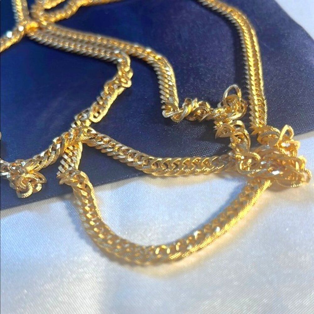 Gold Crossbody Replacement Chain - Cuban Link - Picture 2 of 5